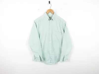 Mens Versace V2 Mint Green Textured Long Sleeve Shirt Size 15 3/4  Collar • $27.35