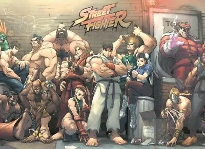 £6.95 • Buy STREET FIGHTER 2  Retro Poster Print Man Cave Arcade Games Room