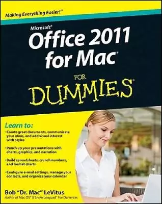 Office 2011 For Mac For Dummies - Paperback By LeVitus - GOOD • $6.63