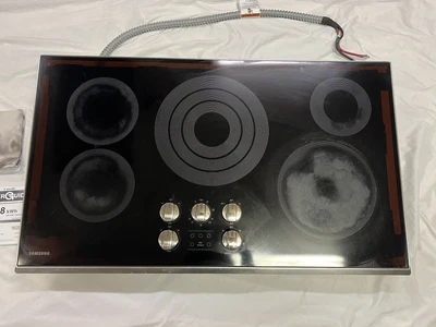 $480 • Buy Samsung 36  Electric Stainless Steel Smooth Top Stovetop Cooktop 5 Burner Wi-Fi