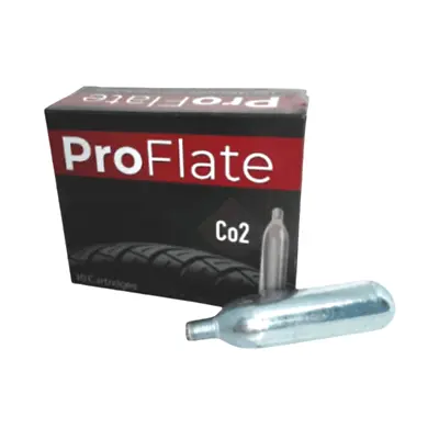 ProFlate CO2 Threaded Gas Cartridge Inflator For Bike Cycle Tyre Pump 10 X 16g • £10.80