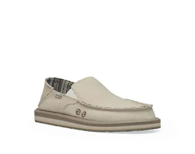 $32 • Buy SANUK New $60 Natural Vagabond St Hemp Vegan Washable Slip On Flat Shoes