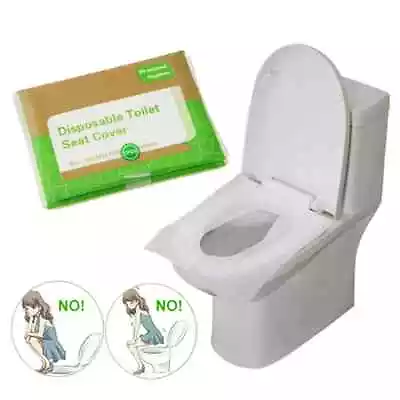 £3.49 • Buy Disposable Toilet Seat Cover Mat 100% Waterproof Paper --10pcs **UK SELLER**