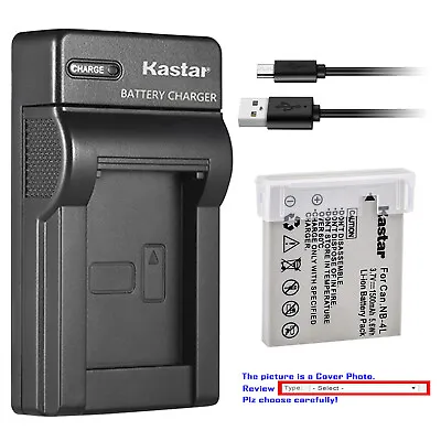 Kastar Battery Slim Charger For Canon NB-4L NB-4LH & Canon PowerShot ELPH 300 HS • $6.59