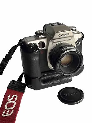 Well Maintained Canon EOS 50E With EF 1.8/50 Battery Handle Support Strap • £135.94