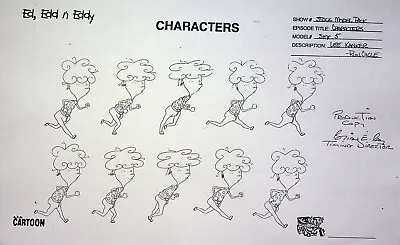 Ed Edd N Eddy 1999 Production Studio Model Cel Drawing Copy Hanna-Barbera #RB • $7.96