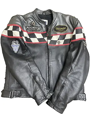 Triumph Rocket Iii Mens Leather Jacket W/ Armour • $150