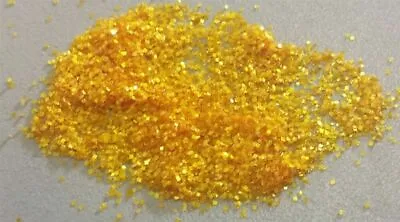 Deep Yellow Metal Flake Glitter .015 0.015 Square Painting Crafting Hot Rod • $19.86