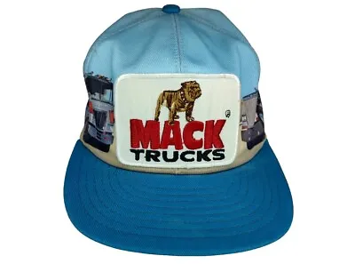 Vintage Mack Trucks Patch All Over Semi Truck Louisville MFG Co Snapback Hat/Cap • $92.52
