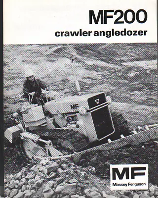 Massey Ferguson  MF200  Crawler Tractor Angledozer Brochure • £6.50