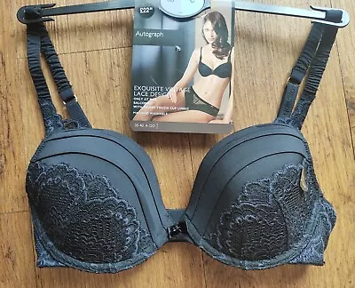 M&S Autograph Scallop Lace Balcony Bra 30C 30D 30DD 32A RRP £22.50 • £7.99