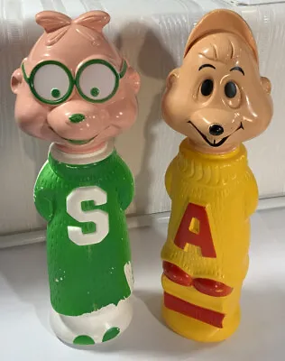 Vintage 1960s Colgate Soaky Alvin & Simon Chipmunks Bubble Bath Toy 10” • $44.99