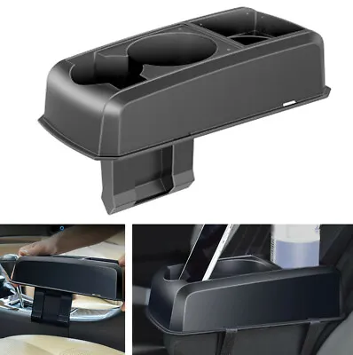 Auto Car Seat Seam Wedge Drink Cup Holder Drink Storage Stand Organizer Black • $16.63