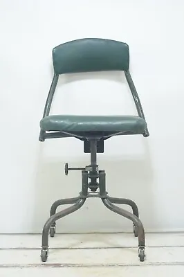 Vintage/Antique DoMore Swivel Typing Chair Desk Chair Rolling Work Chair Draftin • $248