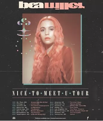Bea Miller ‘Nice To Meet U’ Tour Poster • $28
