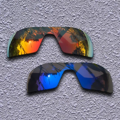 $16.99 • Buy US Orange&Violet Purple Replacement Lenses For-Oakley Oil Rig Polarized