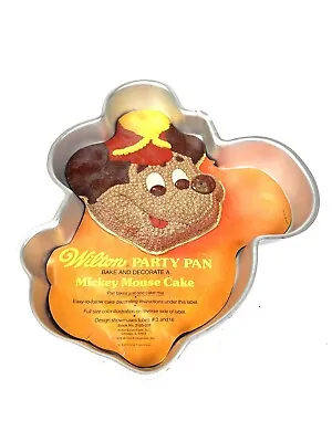 Wilton Disney Mickey Mouse Cake Pan 1976 Baking Cake Mold • $13.34