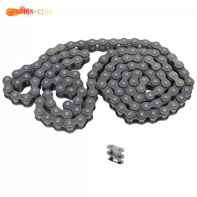 #80 Carbon Steel Heavy Duty Roller Chain 10 Ft+Free Connecting Links 1 Connector • $38.99