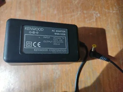 Original Kenwood AC Adaptor W09-1228 Input AC230V  50Hz 6W Output DC12V 200mA • £8.99