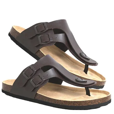£15.99 • Buy BRAVE SOUL Mens Thong Sandals Toe Post Flip Flop Cork Style Slippers Size 6-12