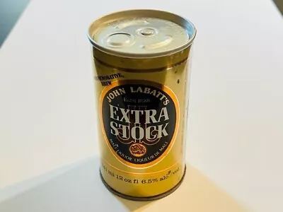 Beer Can - John Labatt's Extra Stock ( Bottom Opened Steel Can ) • $8