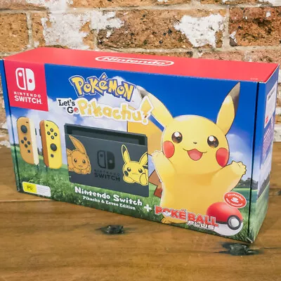 Nintendo Switch Let's Go Pikachu Console Pokeball Plus Pal (Rare) #60110 • $1195