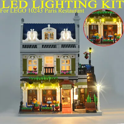 LED Lighting Kit For LEGO 10243 Creator Parisian Restaurant Light Decor NO MODEL • $37.39