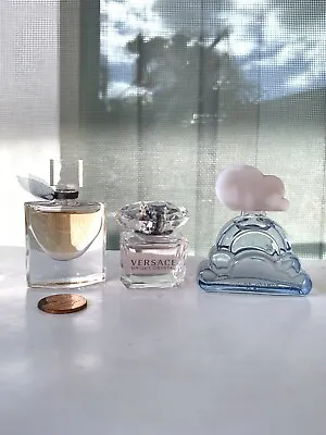 3x Ariana Grande Cloud & Versace Bright Crystal & Lancome La Vie Est Belle Minis • $45