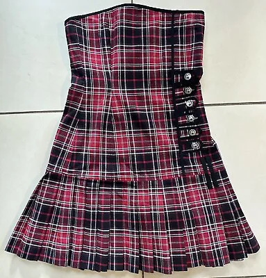 Emily The Strange RARE Y2K Vintage Tartan Mini Dress • $180