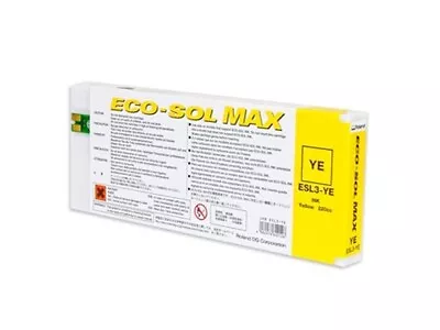 Roland Eco-Sol Max Ink Cartridges - ESL3-YE 220cc Yellow • $88.12