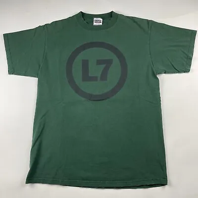 Vintage 1995 L7 Shirt XL Green • $300