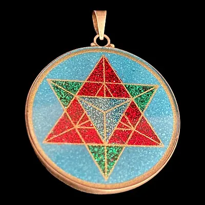 Merkaba Sacred Geometry Pendant Jewelry Necklace. .925 Sterling Silver. • $55.55