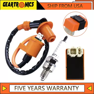 $8.49 • Buy Racing AC CDI Box Ignition Coil Spark Plug Fit GY6 50cc-150cc ATV Scooters Parts