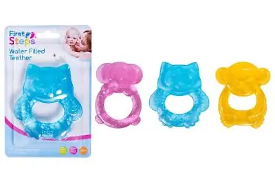 Baby Teether Teething Ring Water Filled BPA Free Soothe Sore Gums Boys & Girls • £3.49