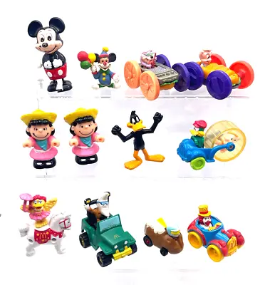 Lot Of Vintage Happy Meal Fast Food Toys / 80's And 90's + Tomy Mickey Mouse • $22