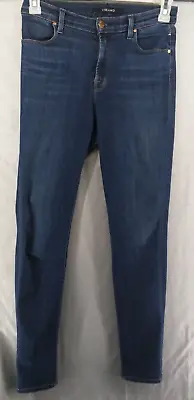 J BRAND Maria Skinny High Rise Womens 27 Jeans Pockets Dark Wash Blue • $18.79