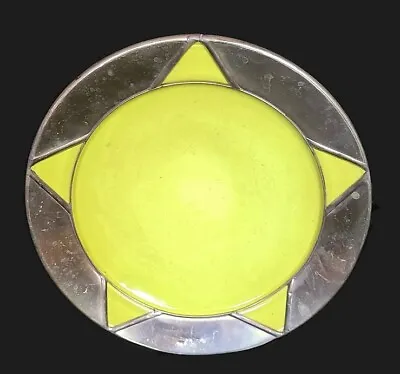 Moroccan Safi Serving Bowl Handmade Plate Geometric Sun Star Made Morocco Signed • $25