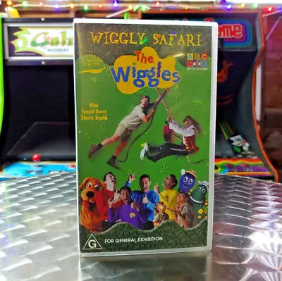 The Wiggles: Wiggly Safari - Steve Irwin - VHS Movie Video Tape VGC • $8.41