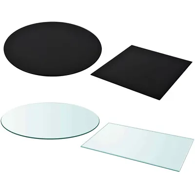 Tempered Glass Dining Coffee Table Top Replacement Protector Black/Transparent • $81.99