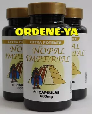 3 NOPAL IMPERIAL 180 CAPSULES Vital EXTRA POTENTE 100% ORIGINAL IMMUNE & NERVE  • $25