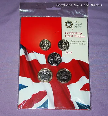 2011 ROYAL MINT BRILLIANT UNC YEAR SET COINS - Mint Sealed - SCARCE COINS • £176