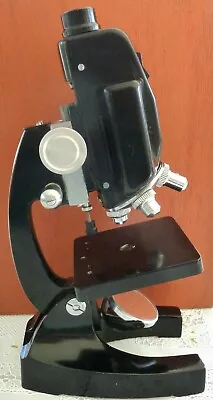 Vintage Sears Roebuck 50x-1200x Microscope No. 16368 With Power Zoom Storage Box • $17.99