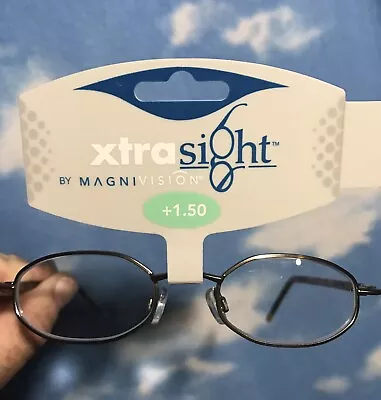 Xtrasight Xtra Sight Quality Reading Glasses Readers Spring Hinge 1.50 +1.50 • $2.15
