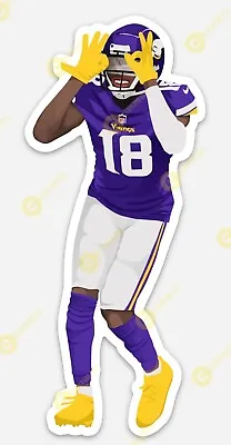 Justin Jefferson MAGNET - Griddy Minnesota Vikings WR NFL Full Length • $5.55