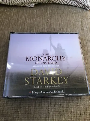 The Monarchy Of England:  Vol 1 By  David Starkey ( 4 CD Audio Book) Fat Box Cas • £5