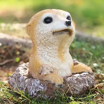 Ourdoor Meerkat Statue Ornament Collectible Lawn Animal Sculpture For Patio • £22.20