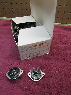 (4) Nos Vintage Amphenol 88-8x Loctal Vacuum Tube Socket 8-pin 7n7 • $30