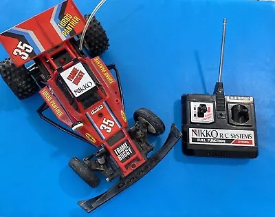 Vtg 1985 NIKKO Turbo Panther Frame Buggy 1/16 #35 Remote Control RC Car READ • $39.99