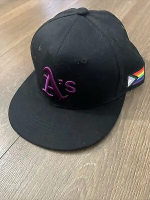 Oakland Athletics A’s PRIDE NIGHT LGBTQ+ SNAPBACK HAT MLB SGA 6/17/22 F5 • $15.99