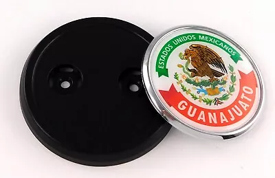 Guanajuato Mexico  Car Truck Grill Black Badge 3.5  Grille Chrome Emblem • $15.99